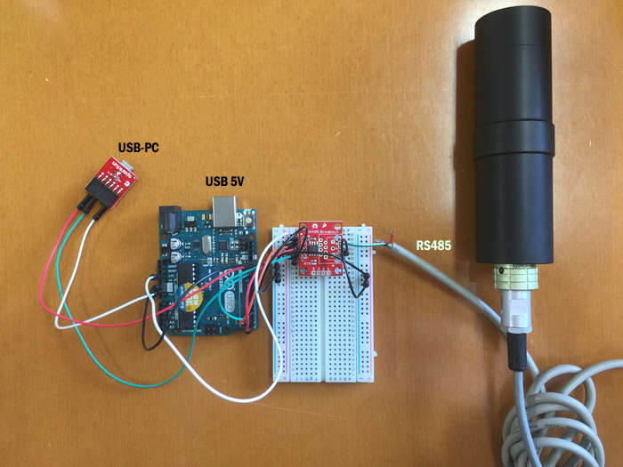 ブレッドボードで接続 Arduino