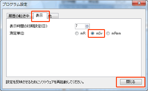 表示単位