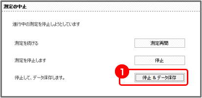 放射線測定の一時停止 PM1406